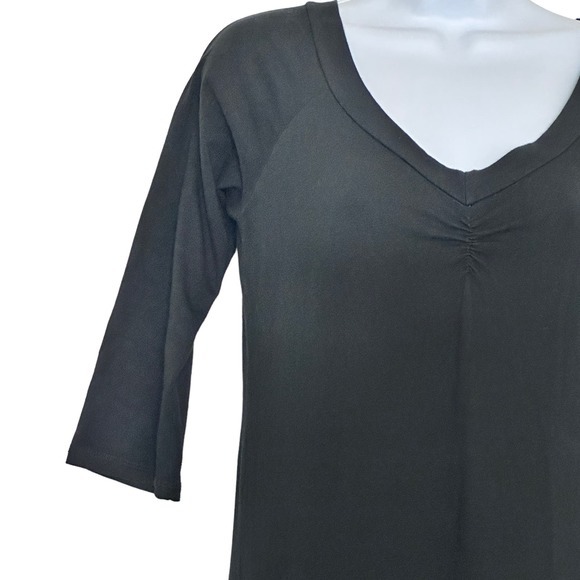 Luna Luz Belleza logenlook Grunge black 3/4 sleeves black dress size S - Picture 7 of 10